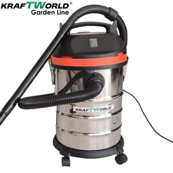 Строителна Прахосмукачка Kraftworld 3в1 – Сухо, Мокро и Издухване | 1400W | 30L | IPX4