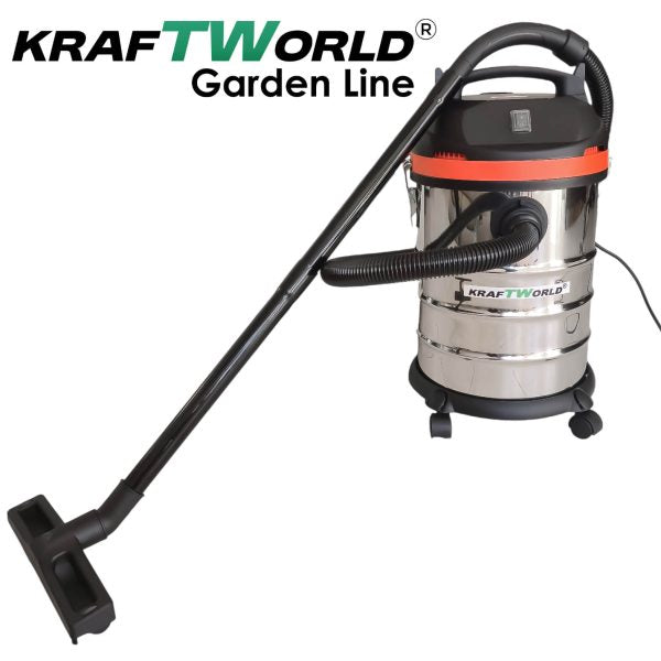 Строителна Прахосмукачка Kraftworld 3в1 – Сухо, Мокро и Издухване | 1400W | 30L | IPX4