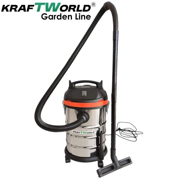 Строителна Прахосмукачка Kraftworld 3в1 – Сухо, Мокро и Издухване | 1400W | 30L | IPX4