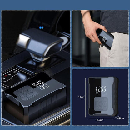Преносим автомобилен компресор 4000 mAh с LED екран и Power Bank, USB Type-C