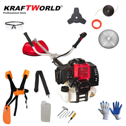 Мощен Бензинов Тример с Подарък – Верижна Глава