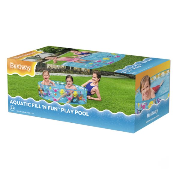 Детски кръгъл басейн Bestway 55028 Fill-N-Fun 122×25 см – твърди стени