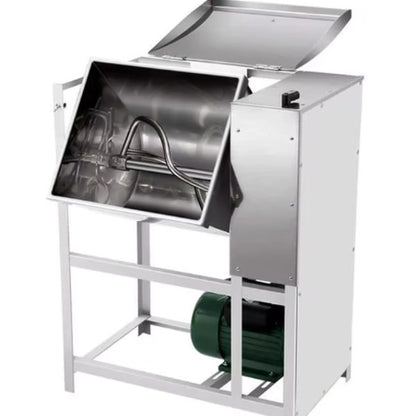 Професионална електрическа бъркалка за кайма и тесто 25кг – 2500W, Машина за месене отнеръждаема стомана