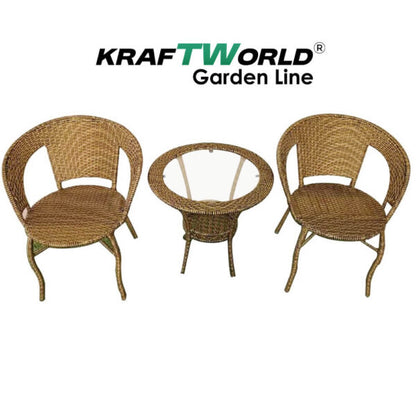 Градински Ратанов Стол Teresa – Удобен, Водоустойчив за Градина, Балкон и Тераса