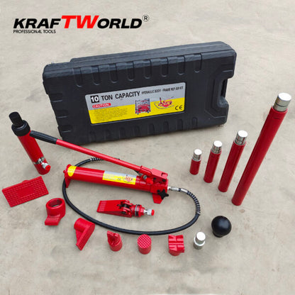Хидравлична Разпъвачка 10тона KraftWorld – 16 Части