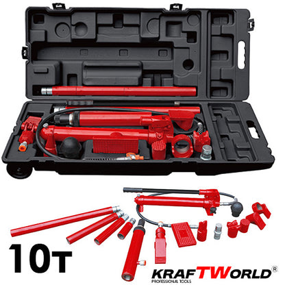Хидравлична Разпъвачка 10тона KraftWorld – 16 Части