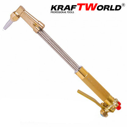 Професионален резак за газокислородно рязане – KRAFTWORLD 440мм с пергел и 4 дюзи