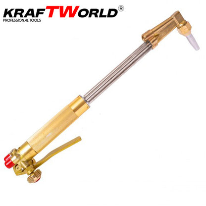 Професионален резак за газокислородно рязане – KRAFTWORLD 440мм с пергел и 4 дюзи