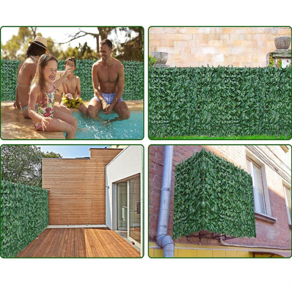 Изкуствена Ограда с Бръшлян 150×300 см – Декоративен Екран за Външна Употреба