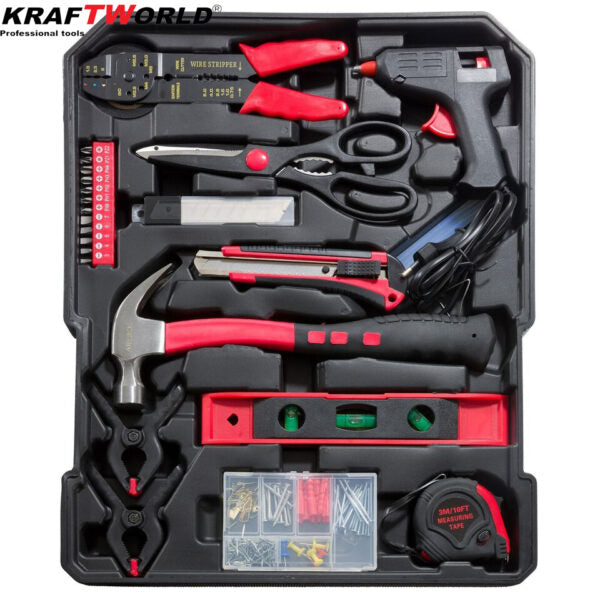 Куфар с инструменти 1200 части KraftWorld -ключове,тресчотка, клещи, отвертки