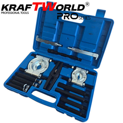 Комплект за демонтаж на лагери 30–70 мм KraftWorld Pro (14 части)