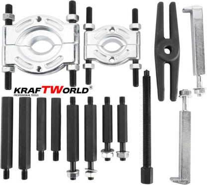 Комплект за демонтаж на лагери 30–70 мм KraftWorld Pro (14 части)
