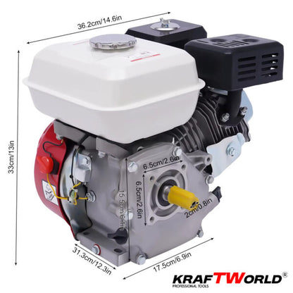 Бензинов Двигател за Мотофреза KraftWorld 7.5 кс