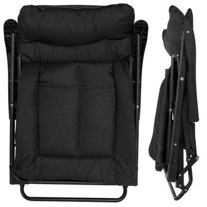 Сгъваем къмпинг стол тип шезлонг – 2в1 стол и легло, до 200 кг