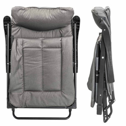 Сгъваем къмпинг стол тип шезлонг – 2в1 стол и легло, до 200 кг