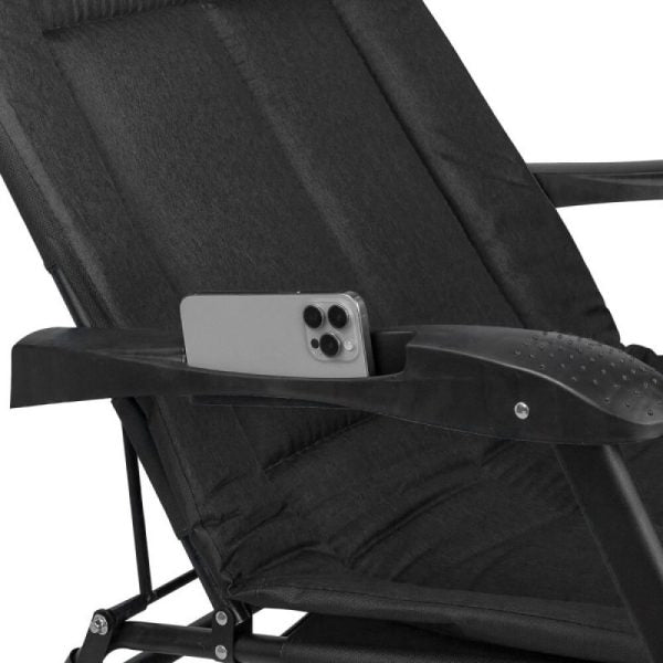 Сгъваем къмпинг стол тип шезлонг – 2в1 стол и легло, до 200 кг