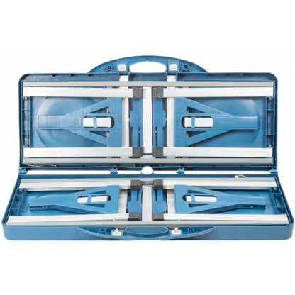 Сгъваема Къмпинг Маса с 4 Седалки и Отвор за Чадър – 100x70x75 см