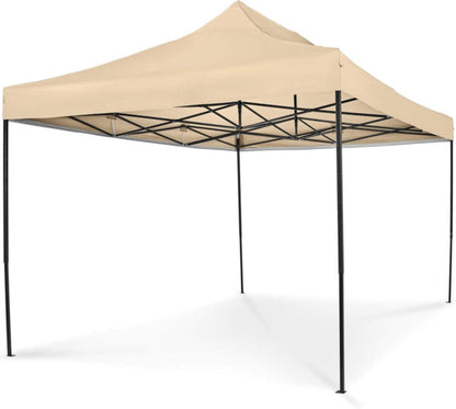 Луксозна шатра KraftWorld 3×4.5 м – премиум бежово платнище, сгъваема конструкция