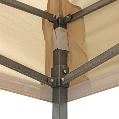 Луксозна градинска шатра KraftWorld 3×6 м – премиум бежово платнище, сгъваема конструкция