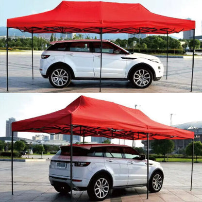 Бяла Сгъваема градинска шатра 3×6м – голямо покритие, стабилна конструкция и водоустойчив плат