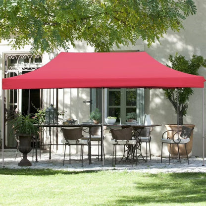 Червена Сгъваема градинска шатра 3×6м – голямо покритие, стабилна конструкция и водоустойчив плат