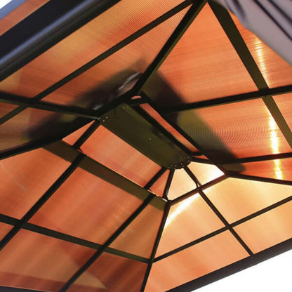 Луксозна Шатра KraftWorld Tenerife – 3×4 м с Твърд Покрив,Мрежа и Завеси