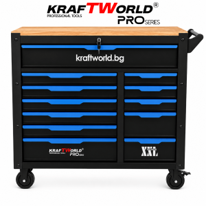 Професионален шкаф с инструменти KraftWorld PRO Series – 12 чекмеджета, 501 части, Soft Close
