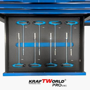 Професионален шкаф с инструменти KraftWorld PRO Series – 12 чекмеджета, 501 части, Soft Close