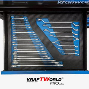 Професионален шкаф с инструменти KraftWorld PRO Series – 12 чекмеджета, 501 части, Soft Close