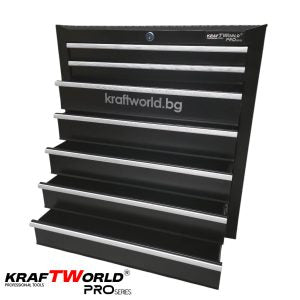 Професионална Количка за Инструменти KraftWorld – 7 Чекмеджета, Централно Заключване
