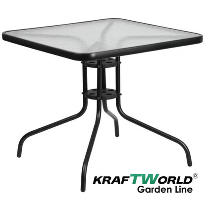 Градински комплект Sorento – маса 80×80 см + 4 метални стола