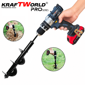 Свредло за почва KraftWorld за винтоверт и бормашина Ф8×30 см