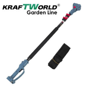 3в1 Акумулаторен Градински Комплект KraftWorld – Резачка, Ножица и Телескопичен Прът