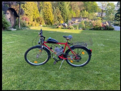 Бензинов вело двигател Ураган 80куб. мотор за велосипед