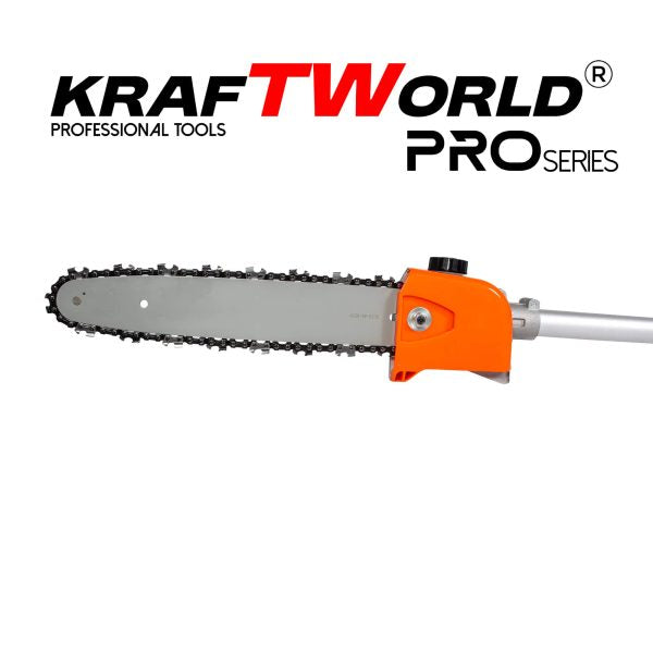 KraftWorld верижна приставка за тример 30см резачка за клони кардан 9 шлица