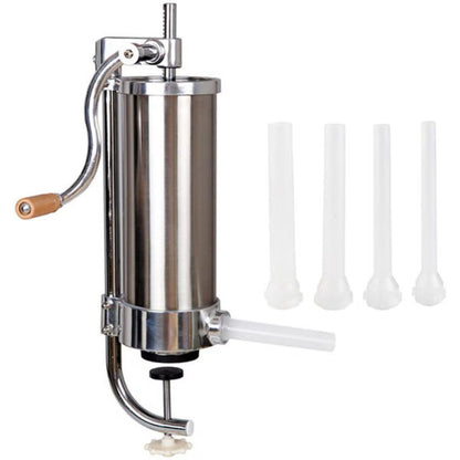 Вертикална Пълначка за Кайма и Наденици – – Неръждаема Стомана, 4 кг, 3 Фунии