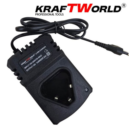 KraftWorld винтоверт + ъглошлайф 76мм комплект 18V 2Ah акумулаторни инструменти