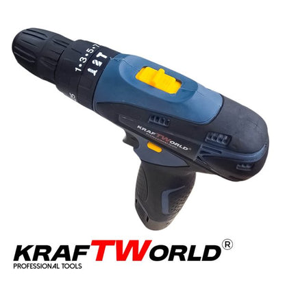 KraftWorld винтоверт + ъглошлайф 76мм комплект 18V 2Ah акумулаторни инструменти