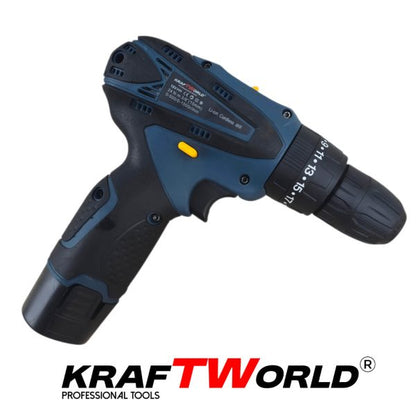 KraftWorld винтоверт + ъглошлайф 76мм комплект 18V 2Ah акумулаторни инструменти