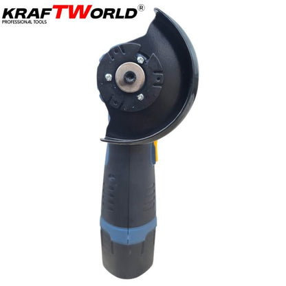 KraftWorld винтоверт + ъглошлайф 76мм комплект 18V 2Ah акумулаторни инструменти