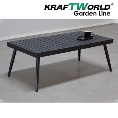 Луксозен Градински комплект Ibiza: диван, 2 кресла и маса с алуминиева рамка и възглавници