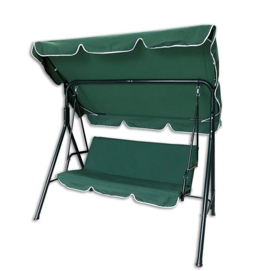 Триместна люлка Тоскана Kraftworld – зелена, с включена възглавница за сядане