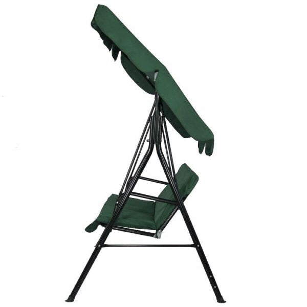 Триместна люлка Тоскана Kraftworld – зелена, с включена възглавница за сядане